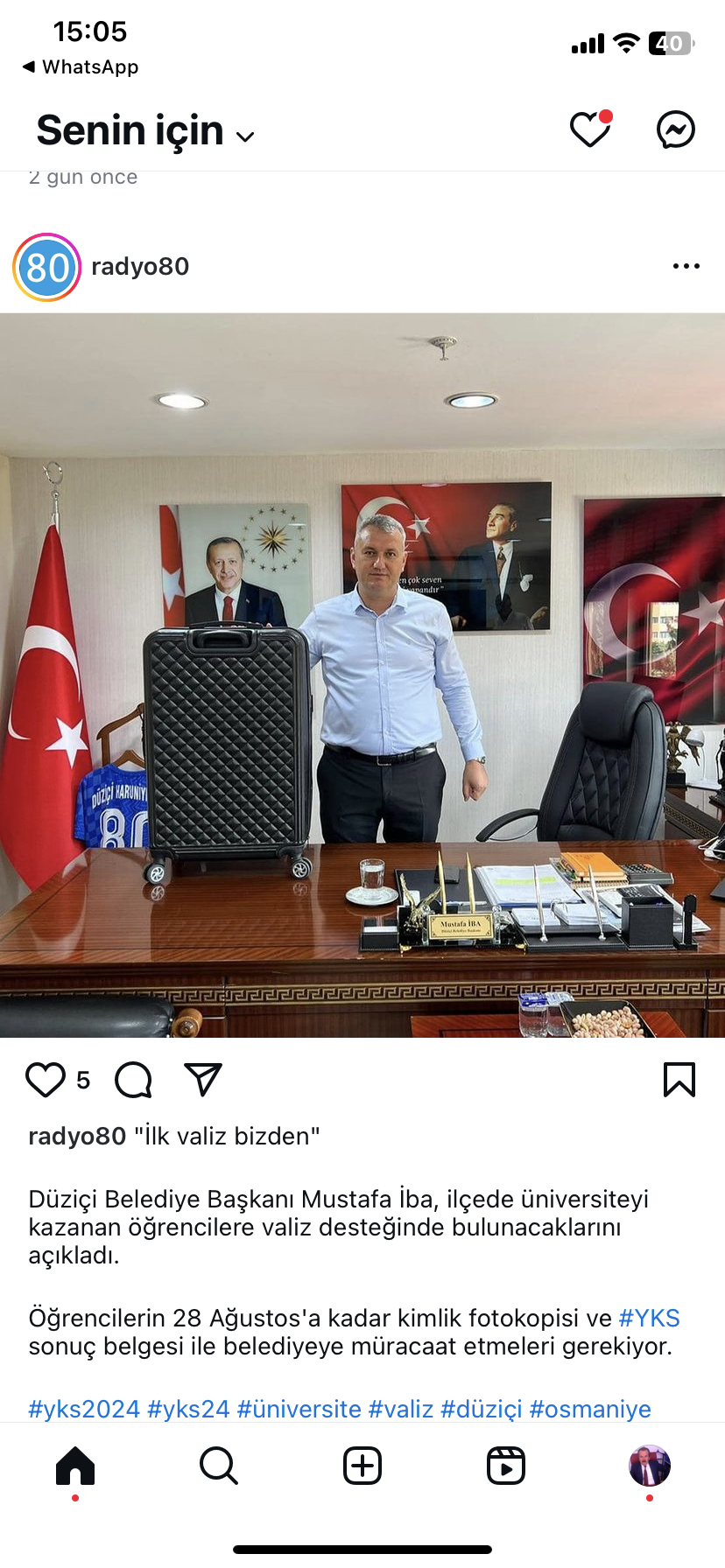 BAKAN İBADAN ÜNİVERSİTEYİ  KAZANAN ÖĞRENXİLERE DESTEK